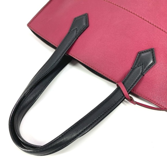 FENDI 8BH262 Bicolor All-in-one Shopping Tote Bag Shoulder Leather Men's Wome... - Picture 5 of 16